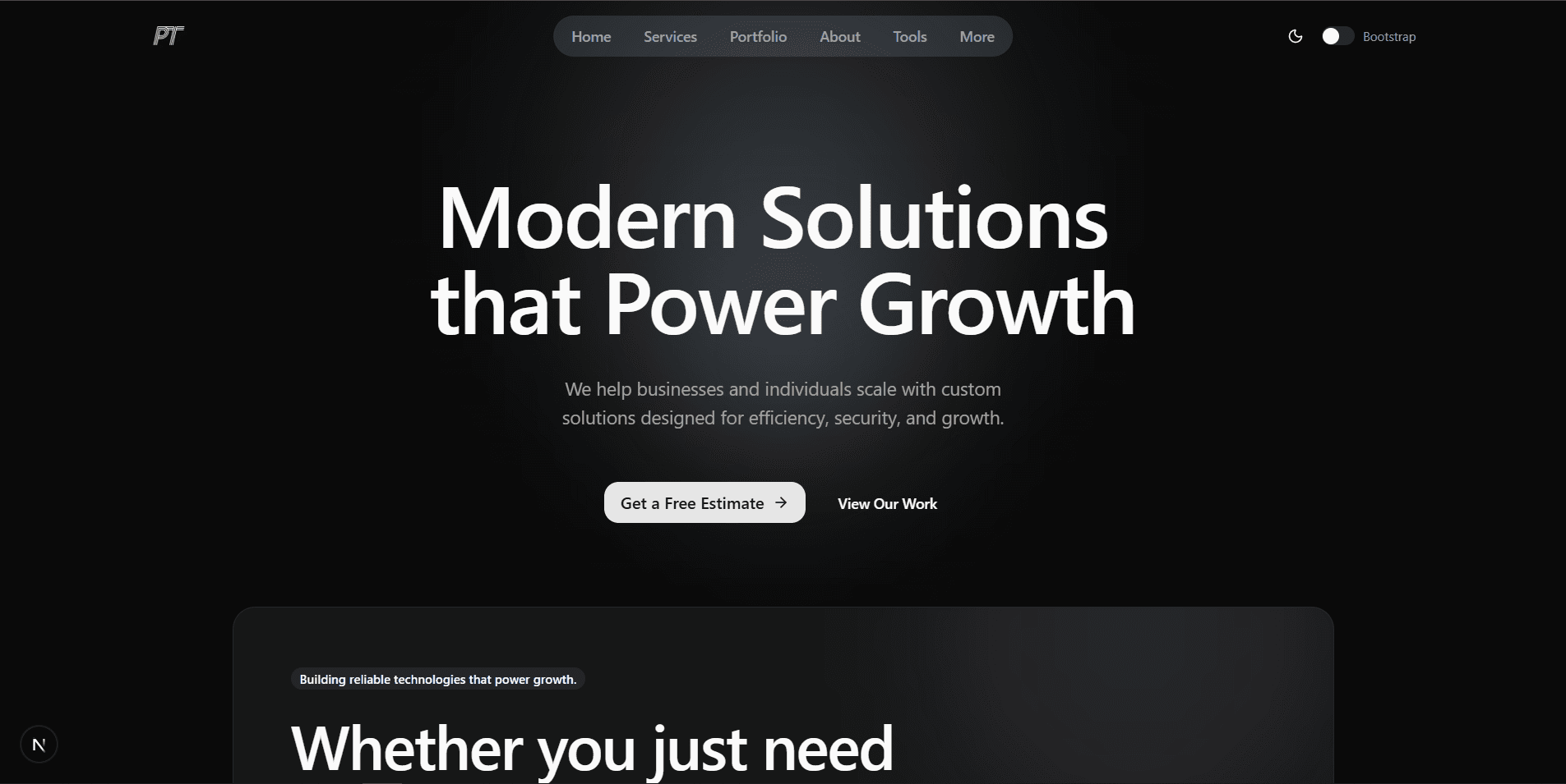 Pfann.Tech screenshot