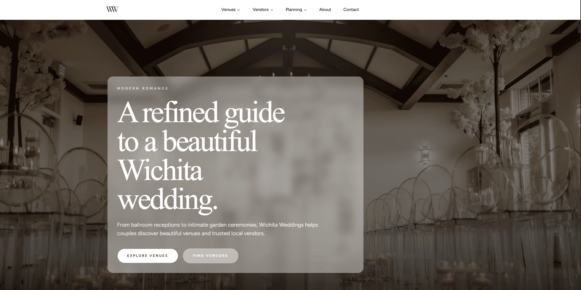 Wichita Weddings home hero